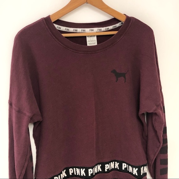 PINK Victoria’s Secret Oversized Sweatshirt Sz S - Picture 3 of 9